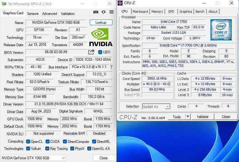 ІГРОВИЙ ПК GTX 1060 6gb Intel i7-7700 3.6 hz