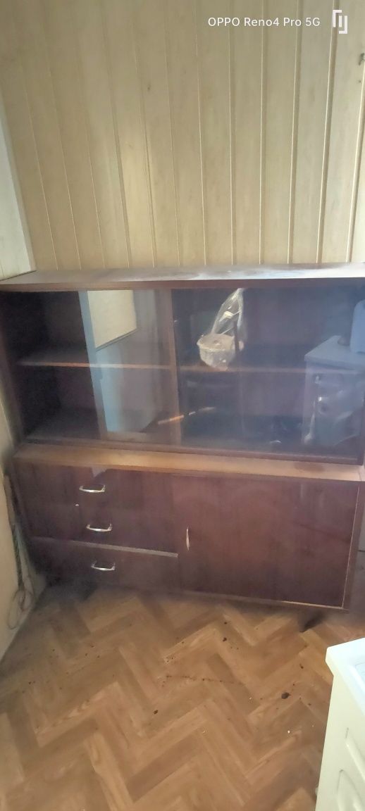 Komoda z biblioteczką PRL