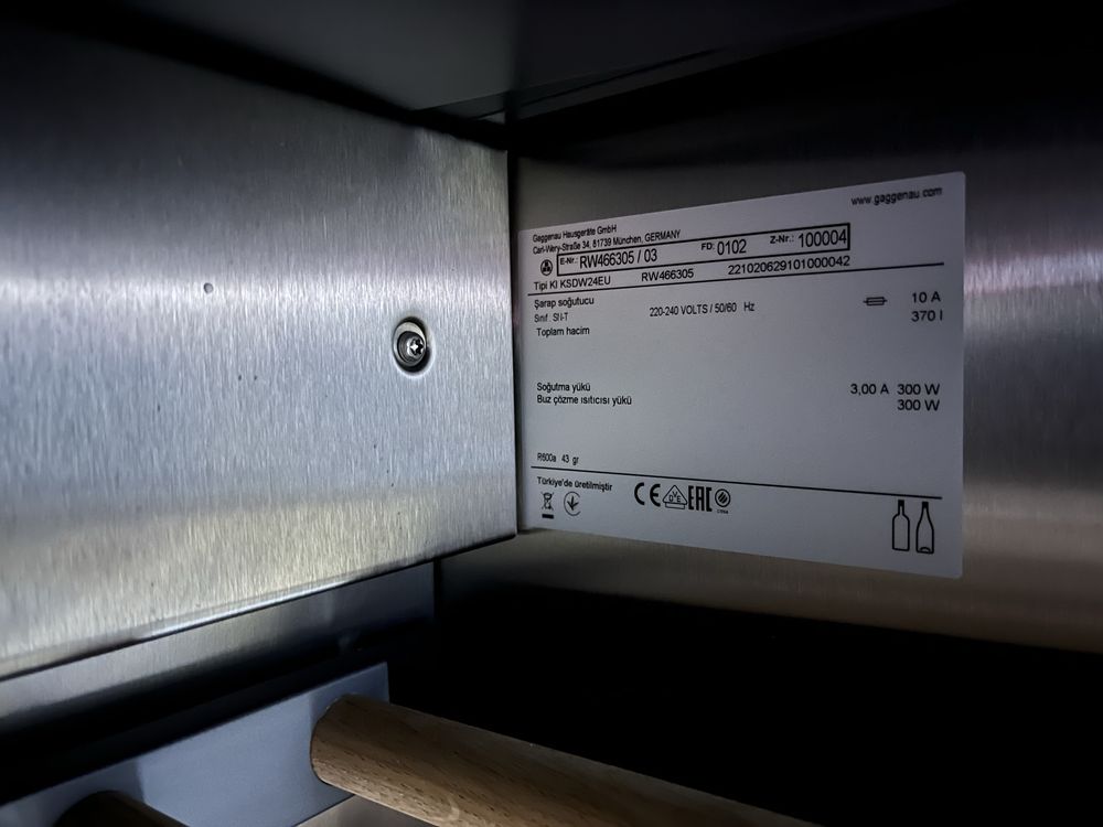 Gaggenau RW466305 winiarka, chłodziarka do zabudowy