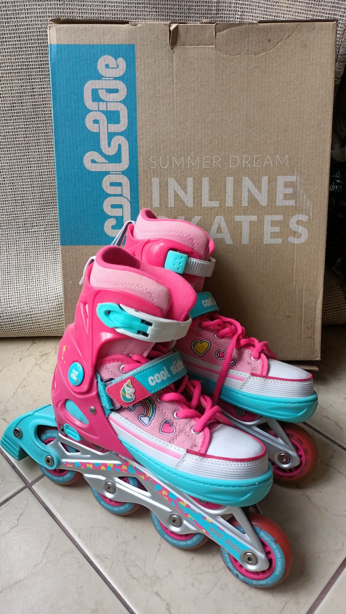 Dziecięce Rolki fitness CoolSlide Summer Dream 99322-B P/E R/B CUR
SUM