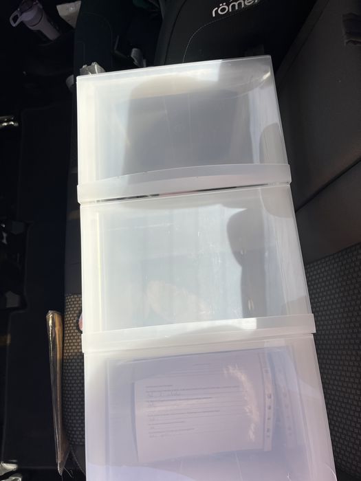 Regał plastikowy 3 szuflady