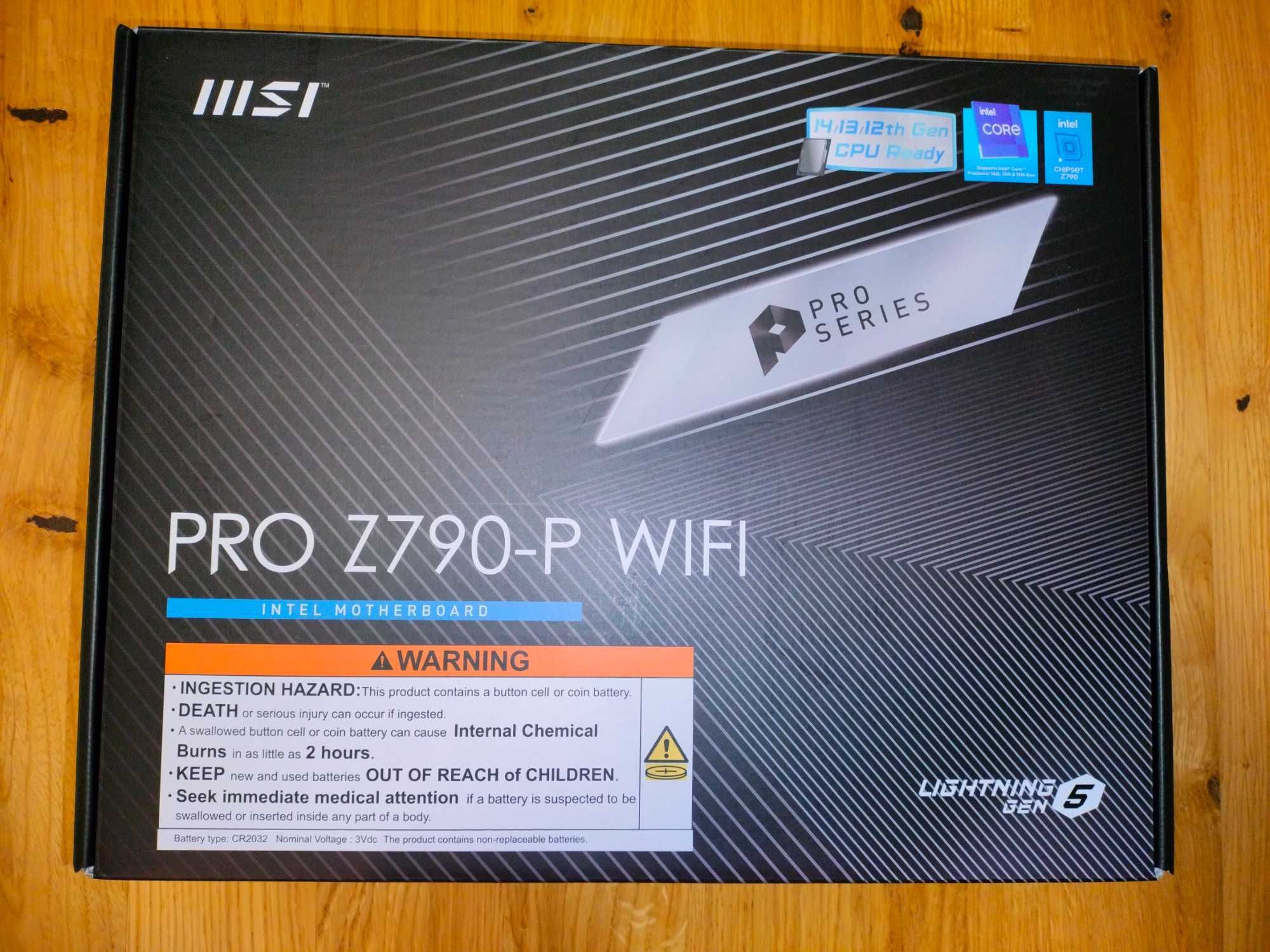 Материнська плата MSI PRO Z790-P WIFI/4xDDR5 7000+/МГц/Socket 1700/АТХ