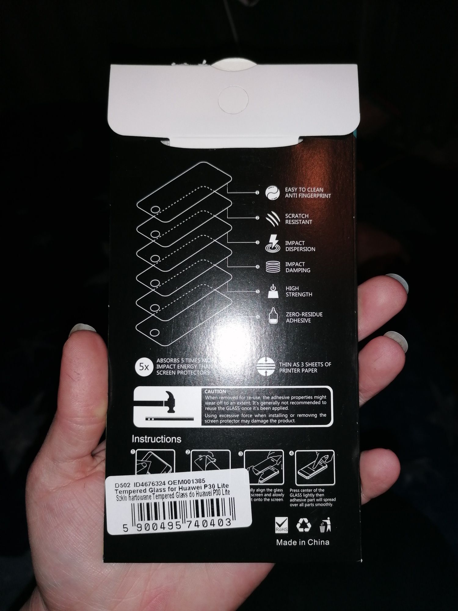 Szkło Huawei p 30 lite