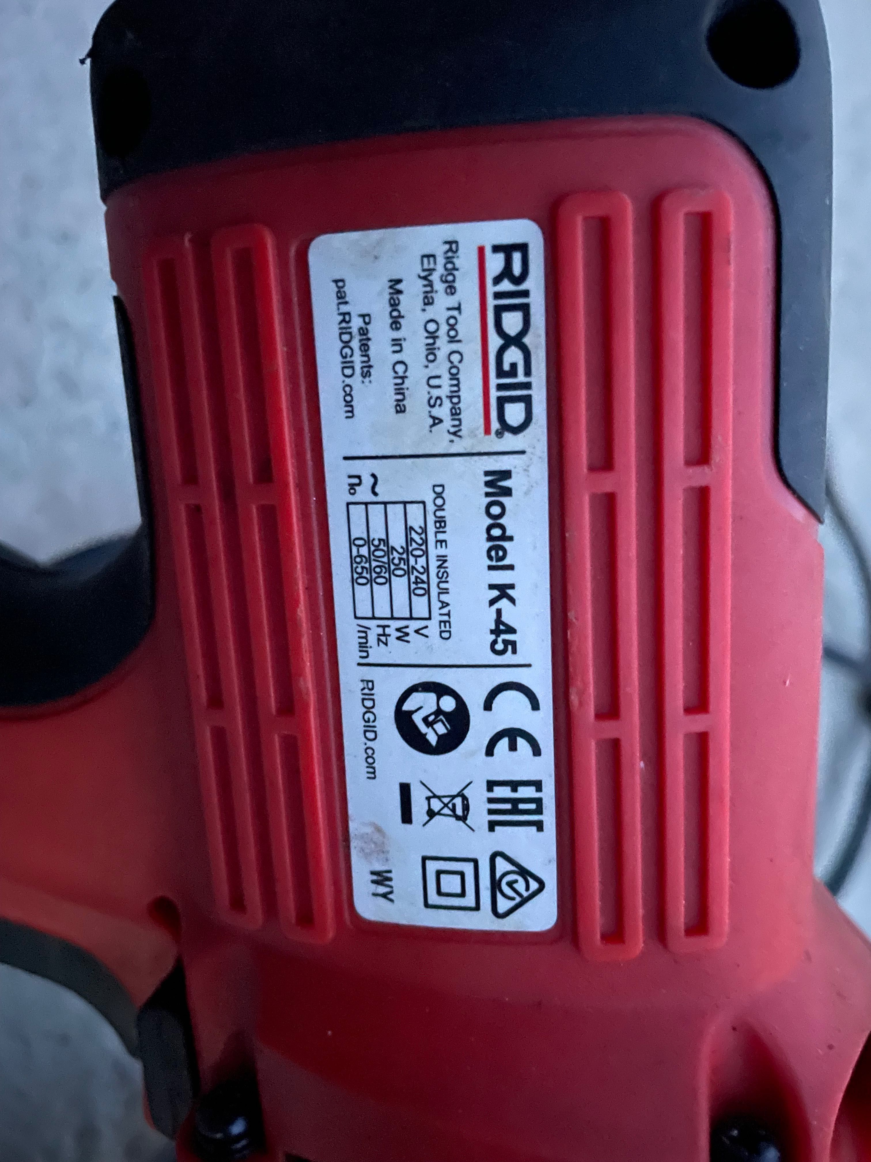 Przepychacz do rur ridgid k45
