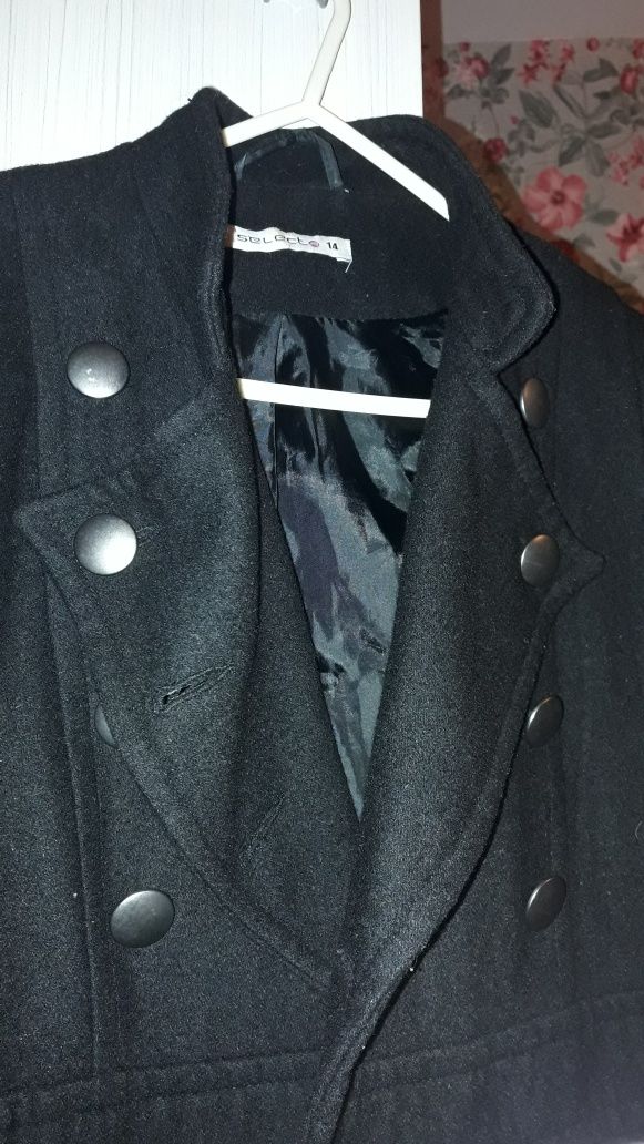 Krótki elegancki płaszcz bosmanka vintage