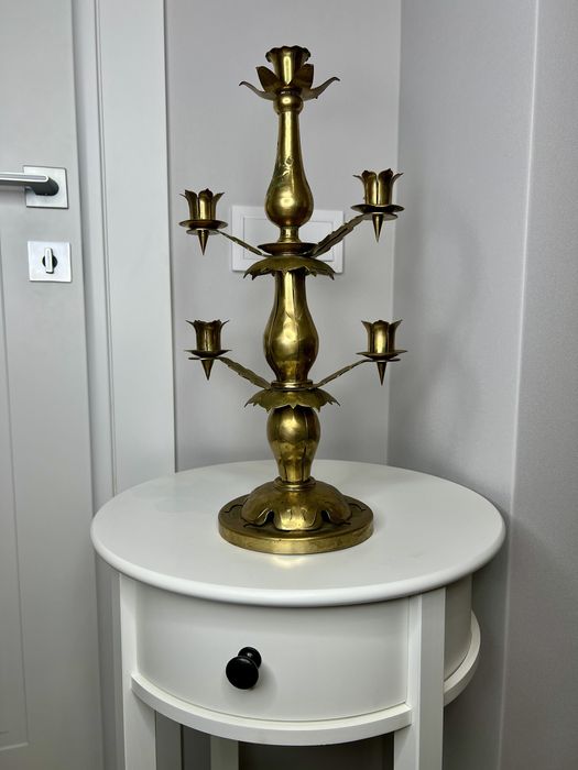 Подсвечник латунь канделябр декор