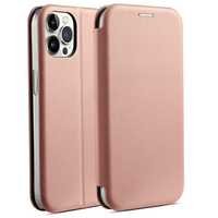 Etui do iPhone 14 Pro Max 6,7" Beline Book Magnetyczne Różowo Złote