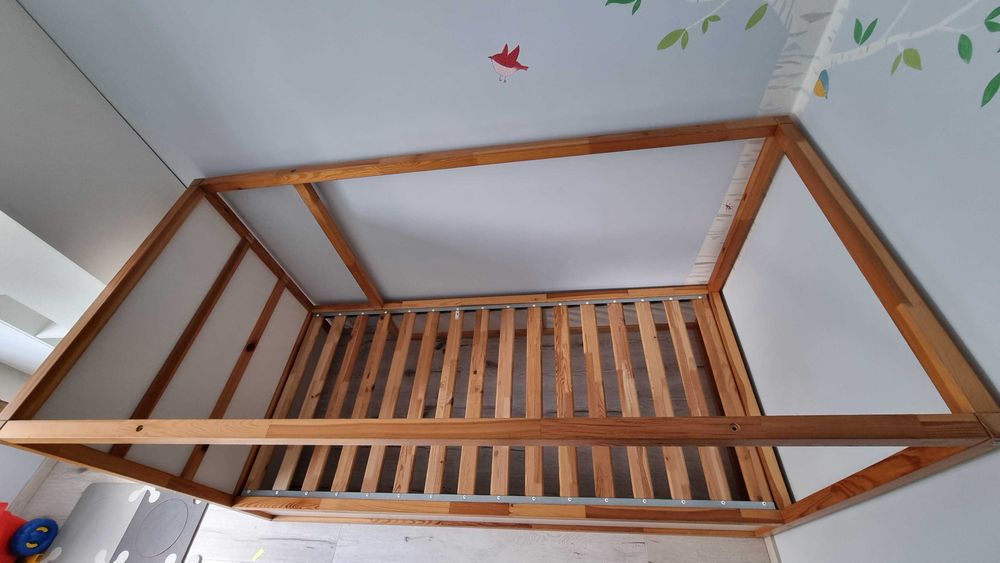 Łóżko IKEA Kura i baldachim