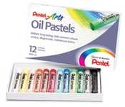 Pentel pastele olejne x12 kolorów Oil Pastels kred