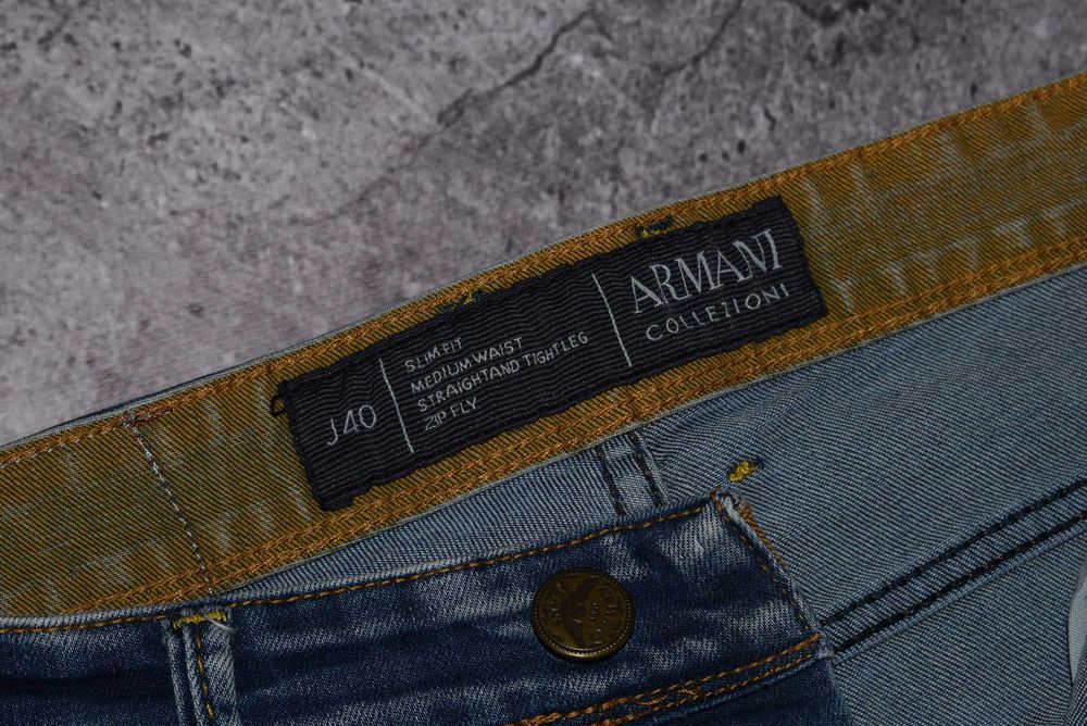 Armani Collezioni Slim Jeans (Мужские Джинсы Слим Армани )