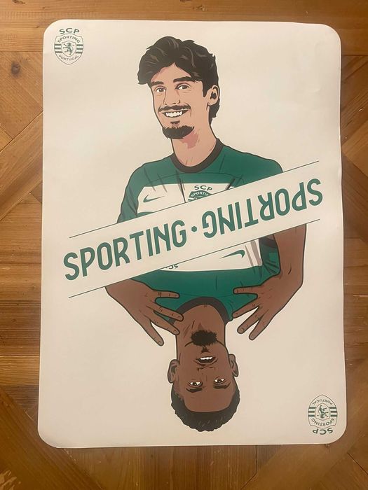 5 Posters com Caricaturas dos Jogadores Sporting  42 x 60cm