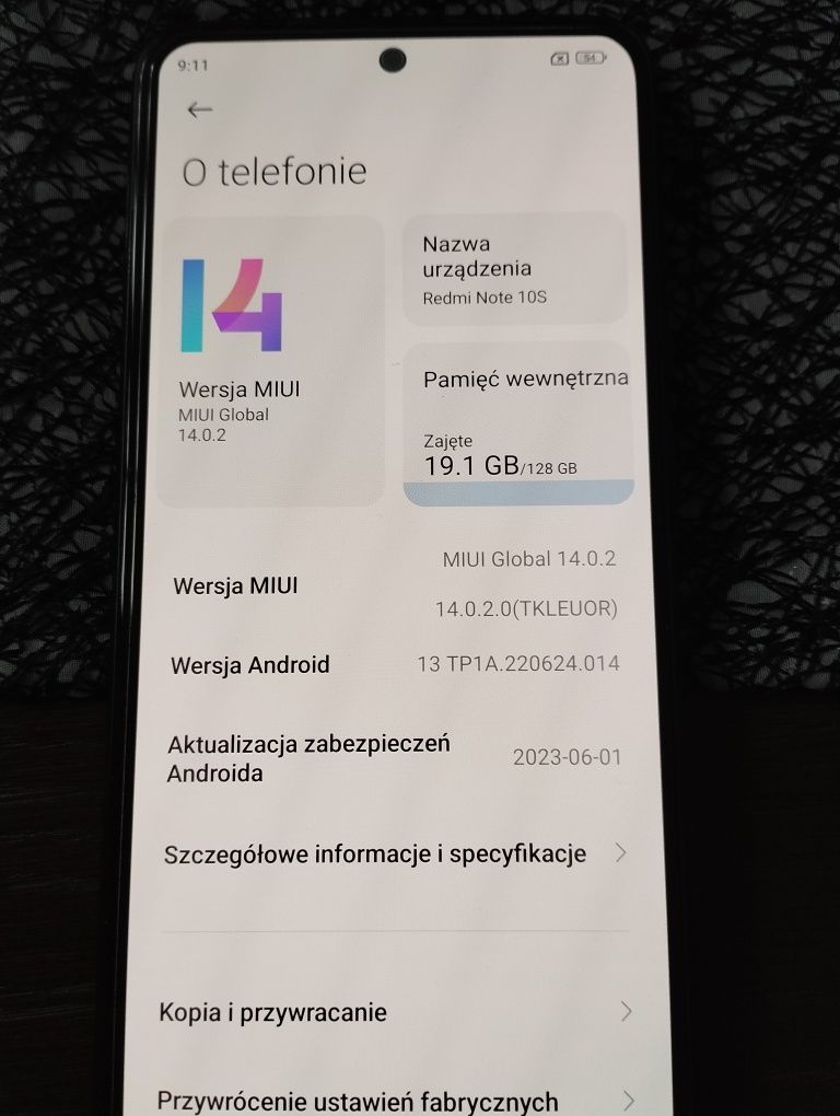 Xiaomi redmi note 10S