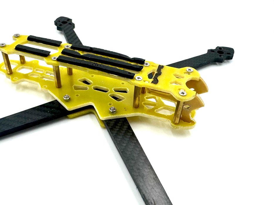 Рама 7" дюймів для дрона тестоліт+карбон fpv