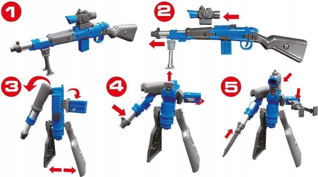 Eddy Toys Robot Karabin Transformers Dla Dzieci Niebieski