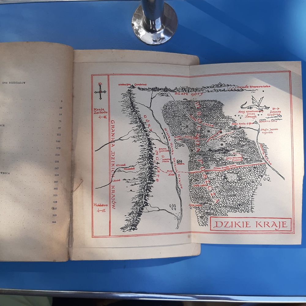 Pierwsze wydanie 1960 Hobbit czyli tam i z powrotem Tolkien