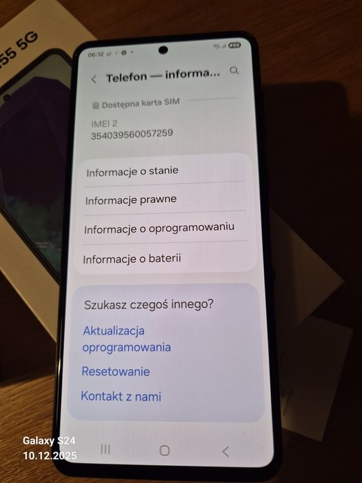 SAMSUNG Galaxy M55 5G 8/128GB 6.7" 120Hz Czarny SM-M556