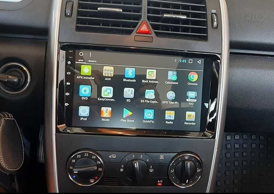 Rádio 2DIN 9" [4+32GB] MERCEDES • A180 (W169) • B180 (W245) • Android