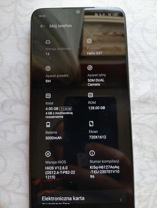 Tecno spark 10 128 GB Orange
