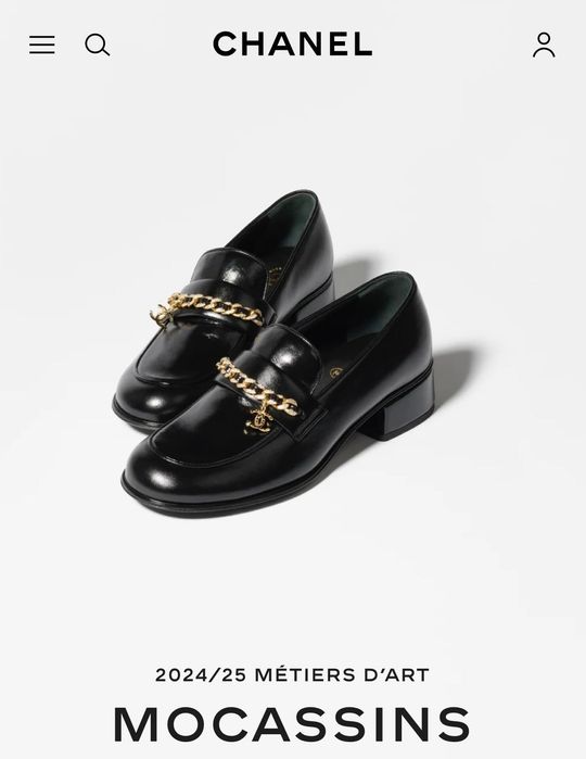 Мокасины Chanel оригинал 39 размер новые