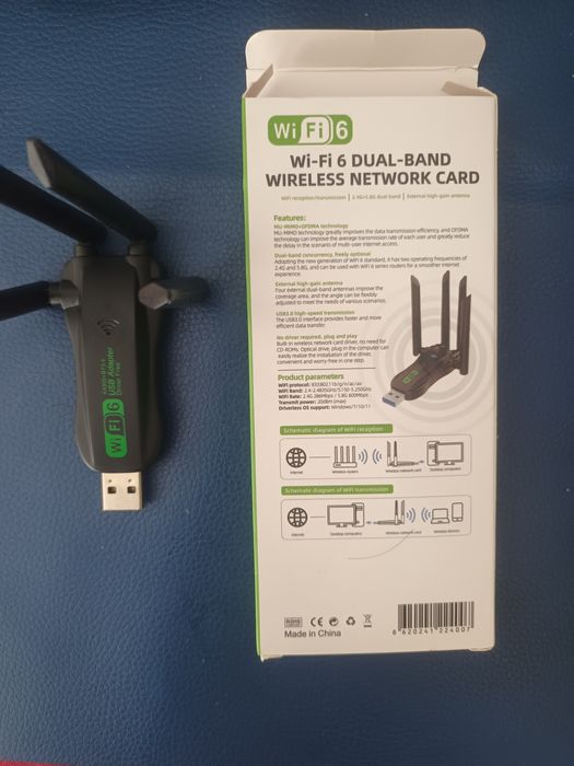 Adaptador USB WiFi + Bluetooth