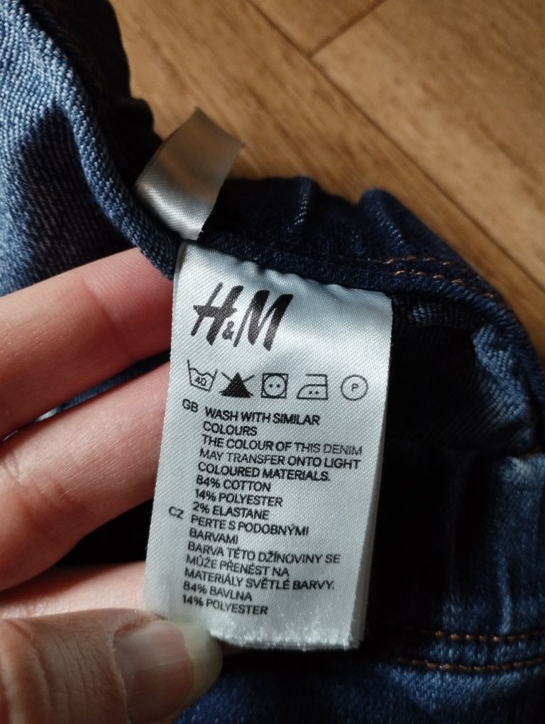 H&M 152 dżinsy jeansy rurki skinny tragginsy