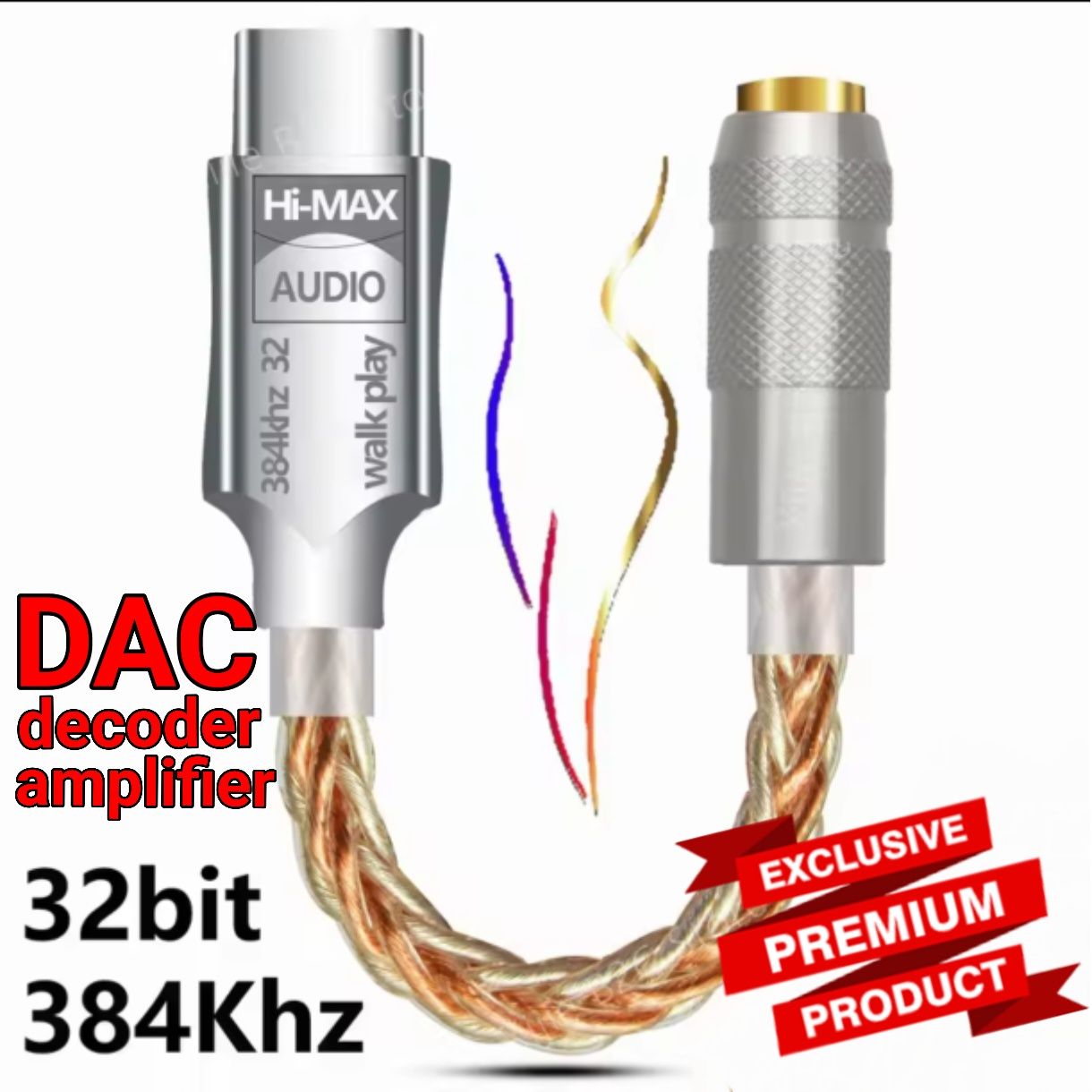 Dekoder DAC Hi-Res Audio - do słuchawek,wzmacniaczy