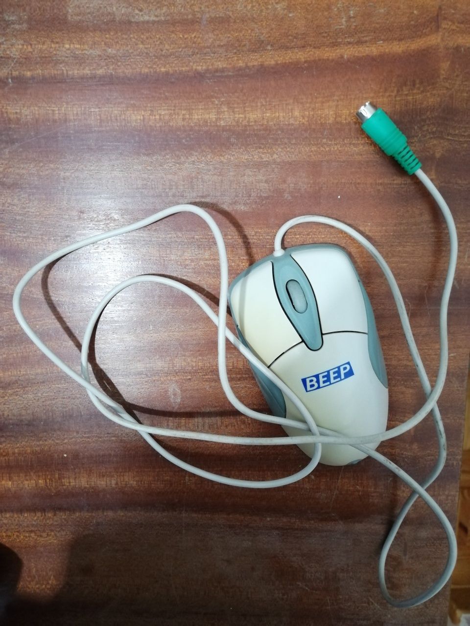Rato com fio para computador/desktop (conector verde) da marca Beep