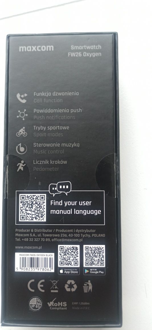Smartwatch Maxcom oxygen pro fw26