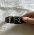 оригільний шкіряний ремінь yves saint laurent, ysl