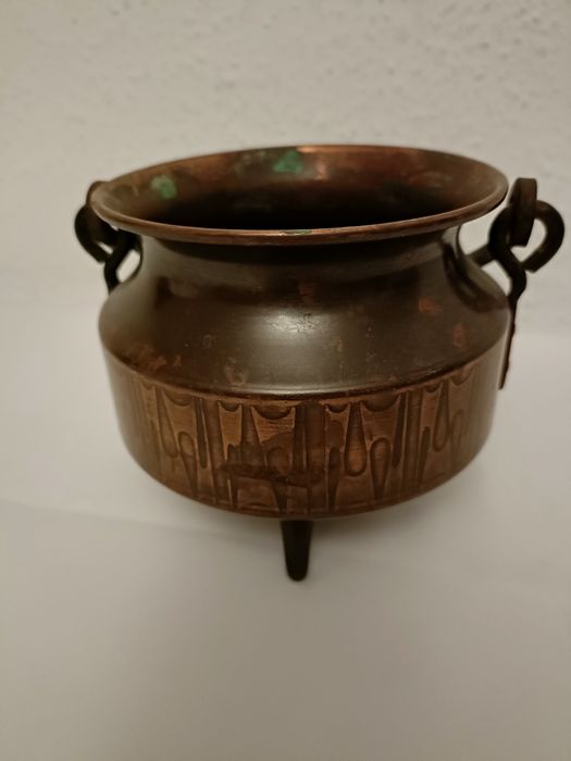 Doniczka/oslonka/naczynie miedziane