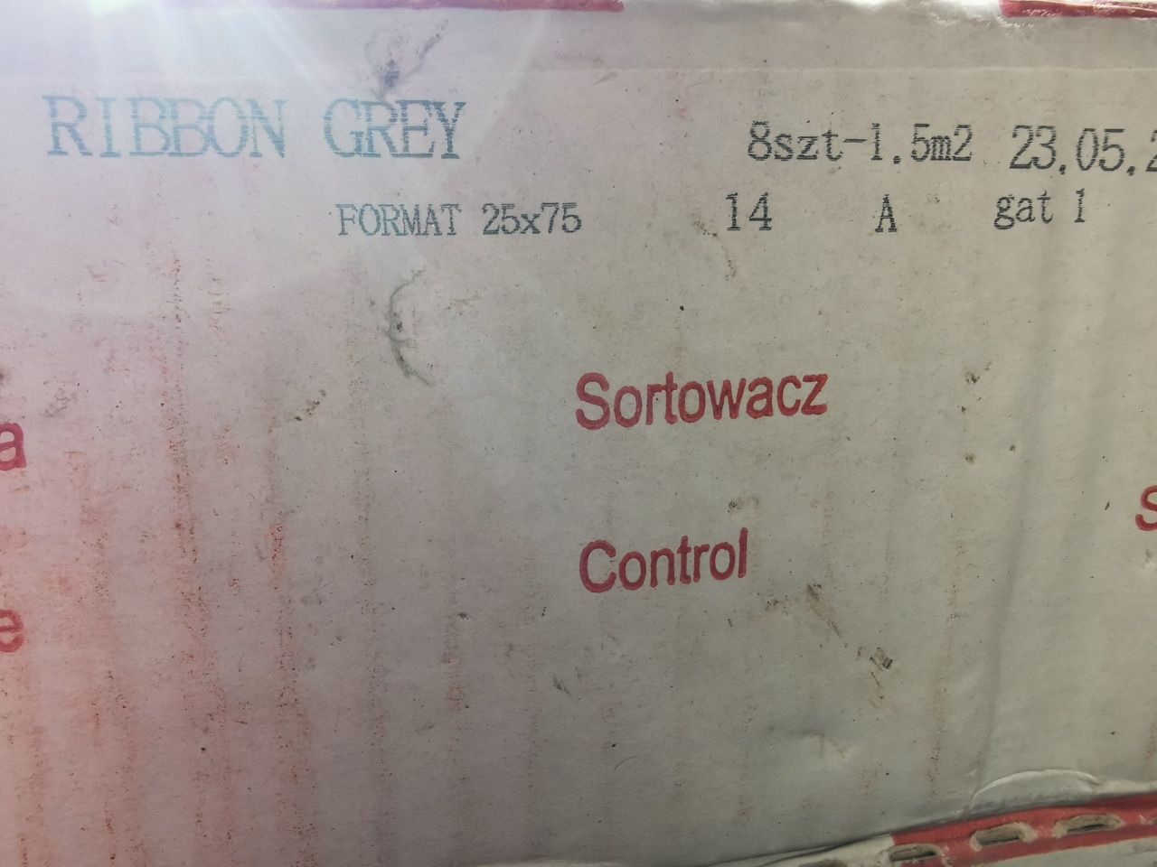 Płytki Ścienne 25x75 Ribbon Grey White Ceramika Color