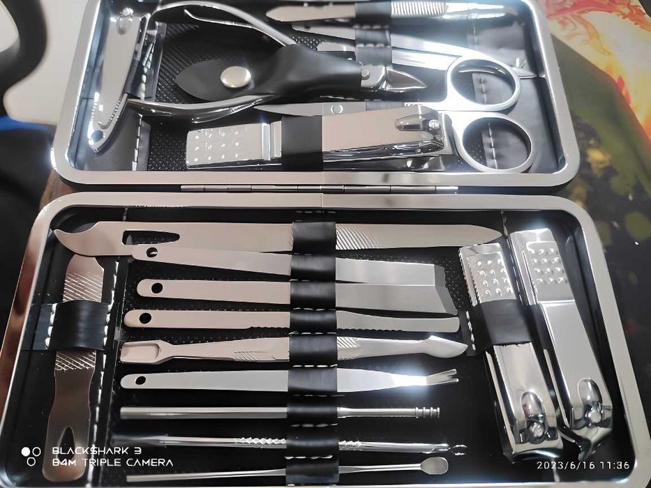 Conjunto Kit de Manicure Pedicure Profissional Unhas 19 pcs