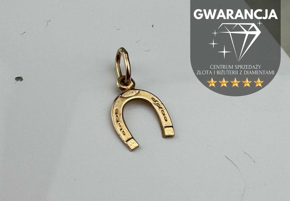 Złota zawieszka "PODKOWA" | JAK NOWA | 585 | 0.30g