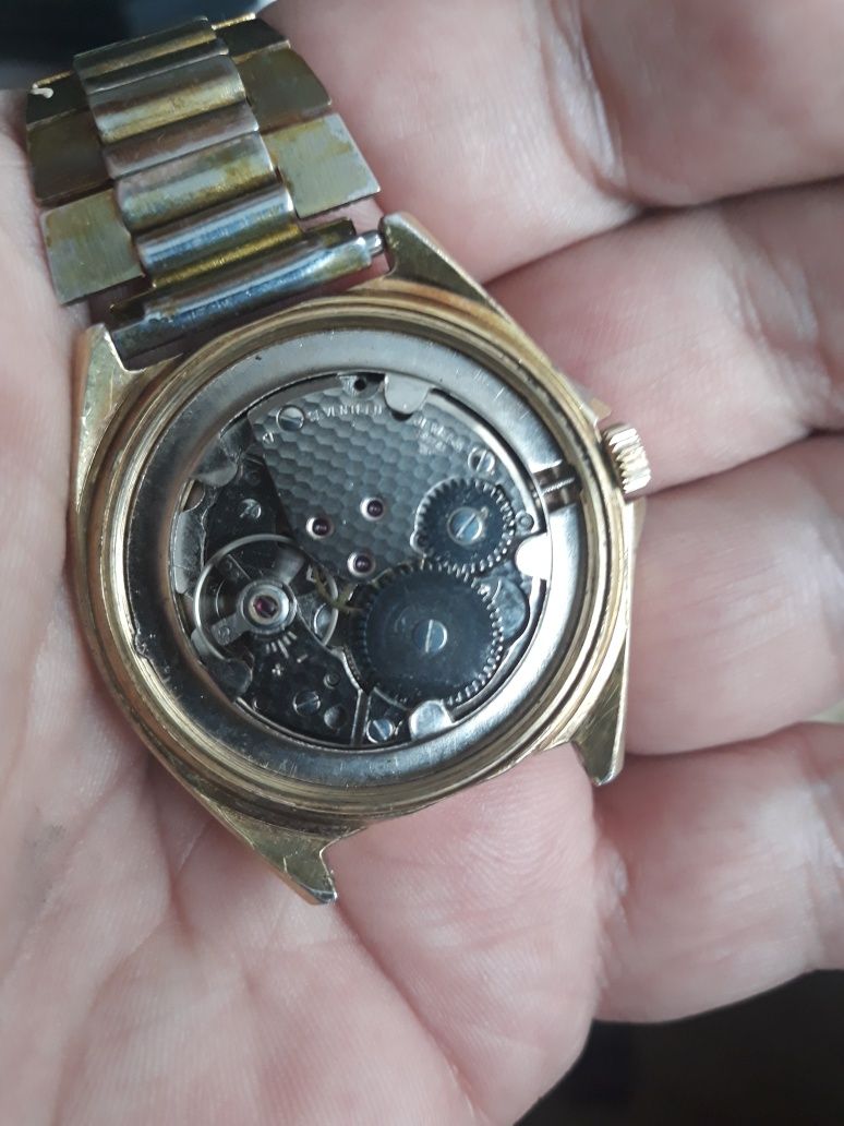 Zegarek męski mechaniczny DUGENA17j.Troupier.SWISS,XL 38mm. spr.