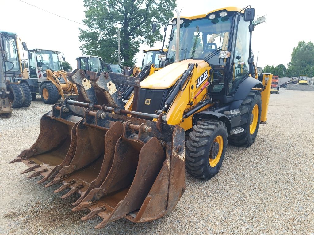 Koparko ładowarka JCB 3cx pełna opcja joysticki case Terex CAT