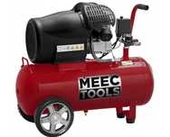 Компресор Meec Tools 50 л  2-поршневой воздушный / масляний