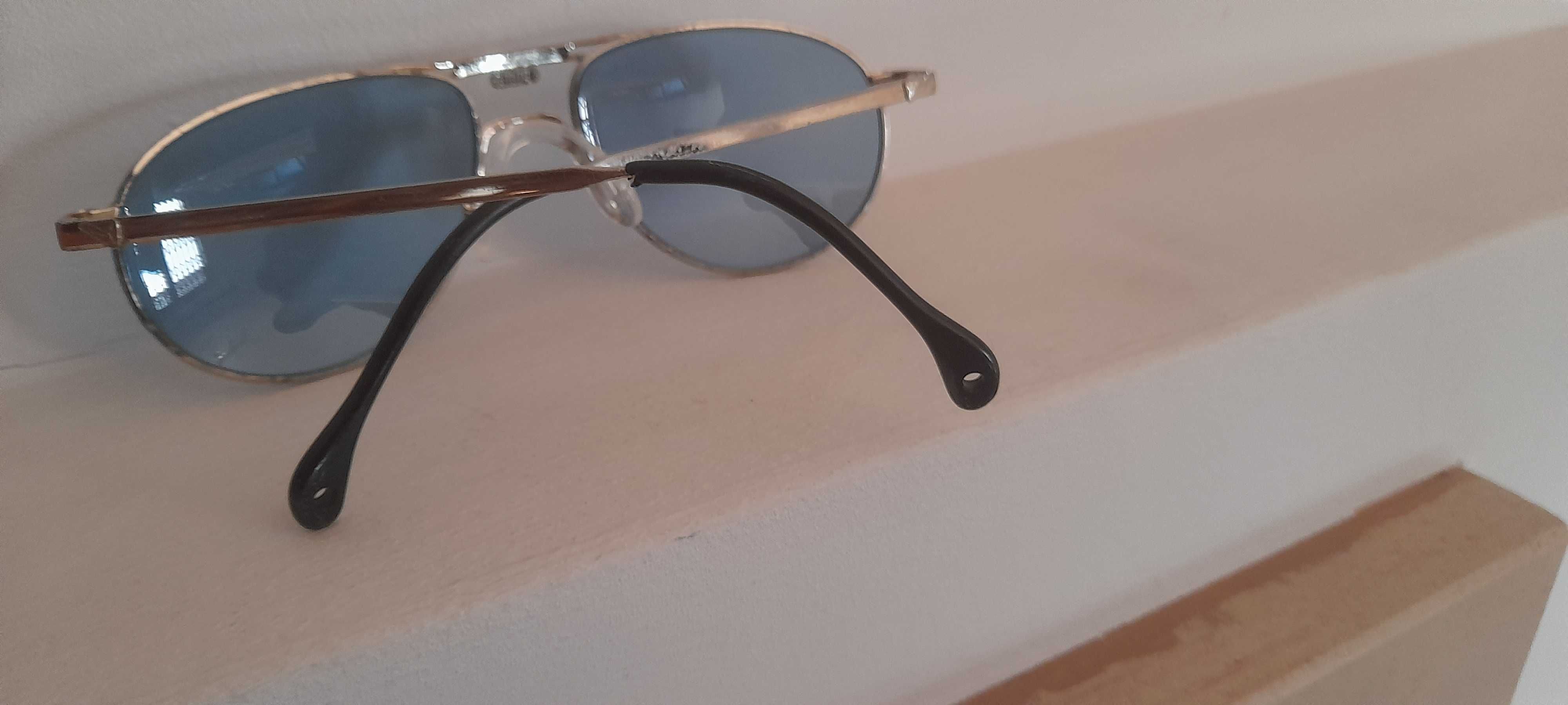Puma - oculos sol retro metal lentes azuis