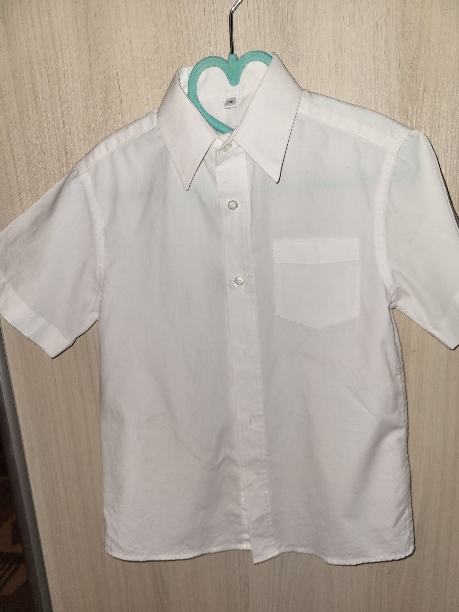 Біла сорочка на хлопчика,рубашка 116