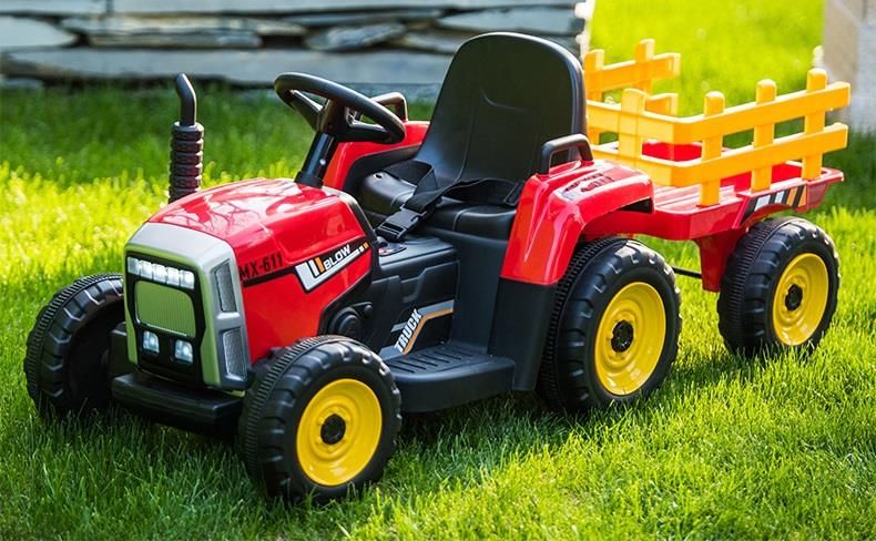 Traktorek na akumulator BLOW XMX611 + przyczepka auto samochód 12V