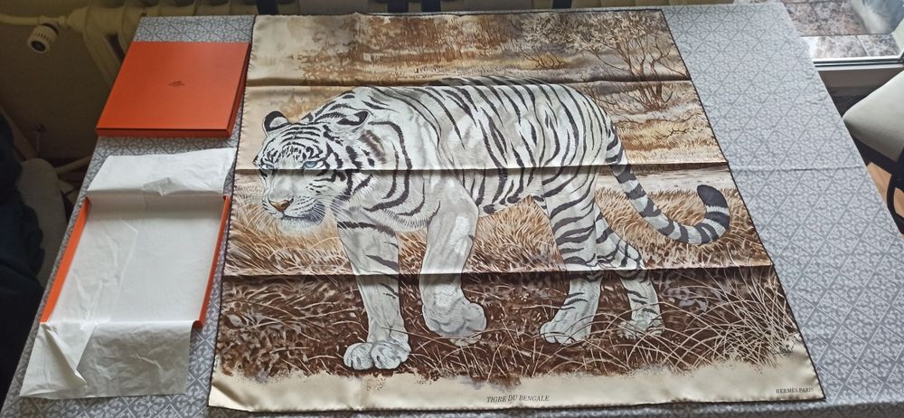 Apaszka chusta Hermes Paris tygrys bengalski
