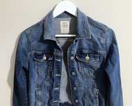 Logowana jeansowa dzinsowa granatowa kurtka damska Bershka M/ 38!