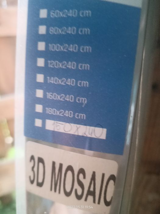 Roleta prysznicowa 150x240