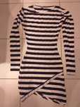 Sukienka zebra granat roz.S
