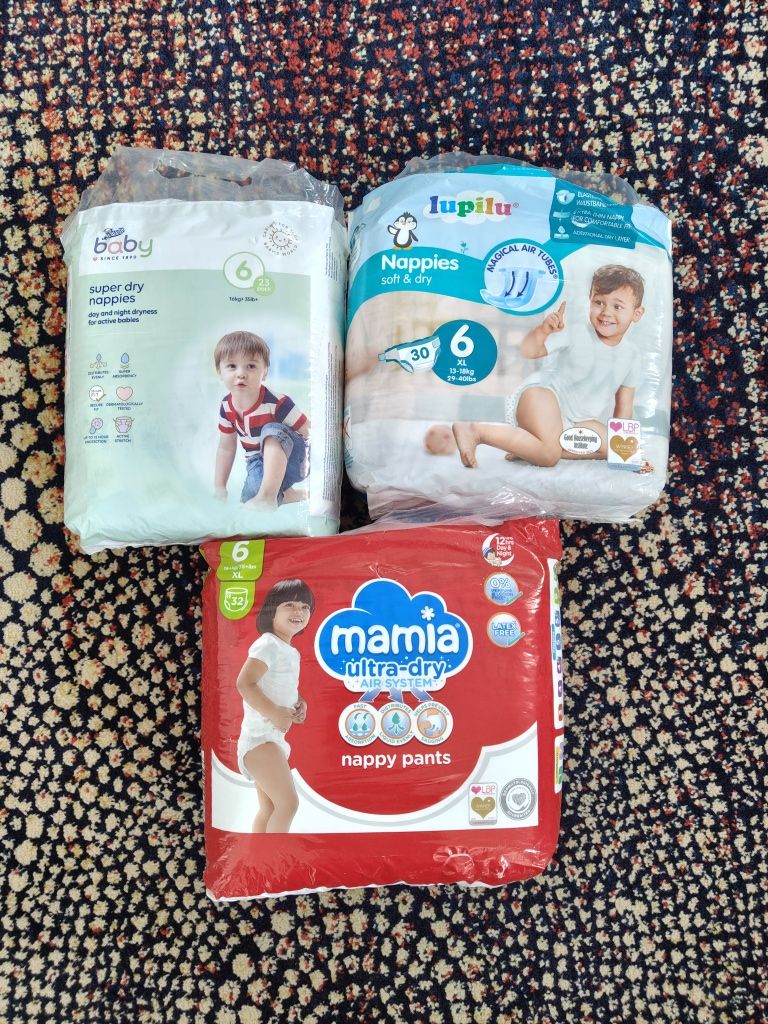 Pampersy nowe rozmiar 6
