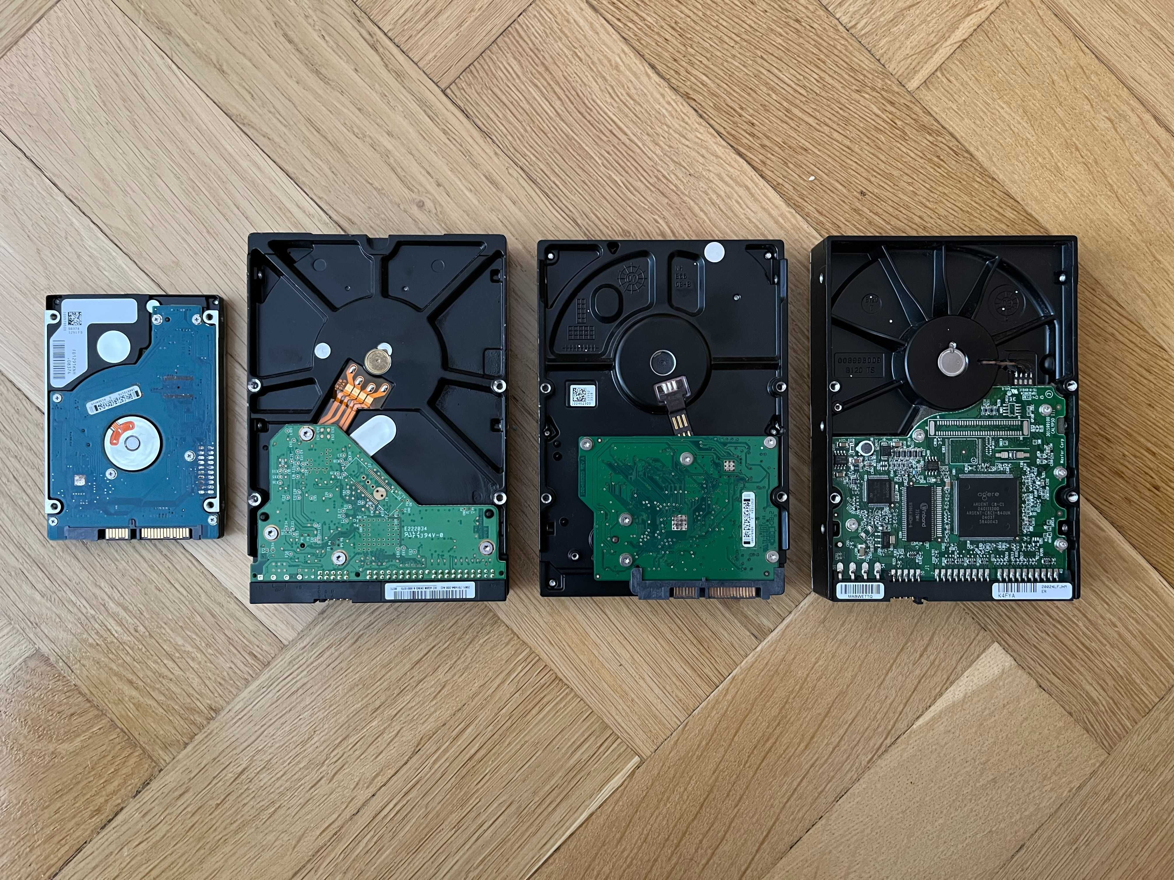 4 różne dyski HDD