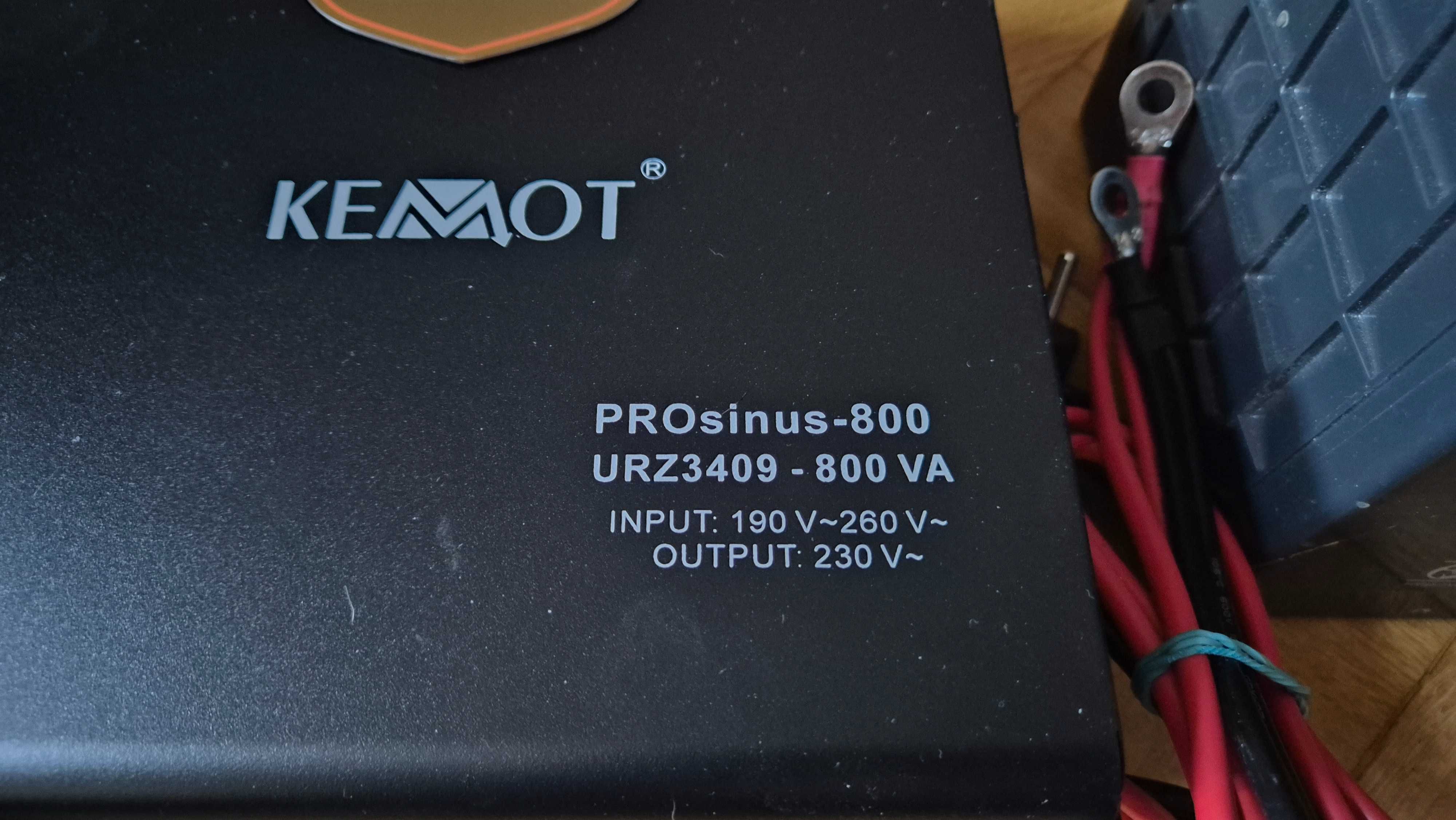 Комплект: Інвертор ДБЖ (UPS) kemot 800VA + Акумулятор 12В 63А/г