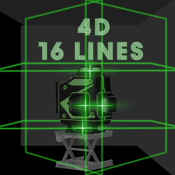 Multifuncional nível  laser 16 linhas 4D novo, sem uso