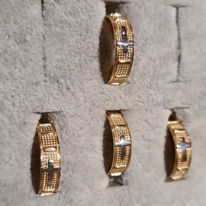 Złoty różaniec obrączka różańcowa dziesiątek złoto 585 ZRP04 r.15