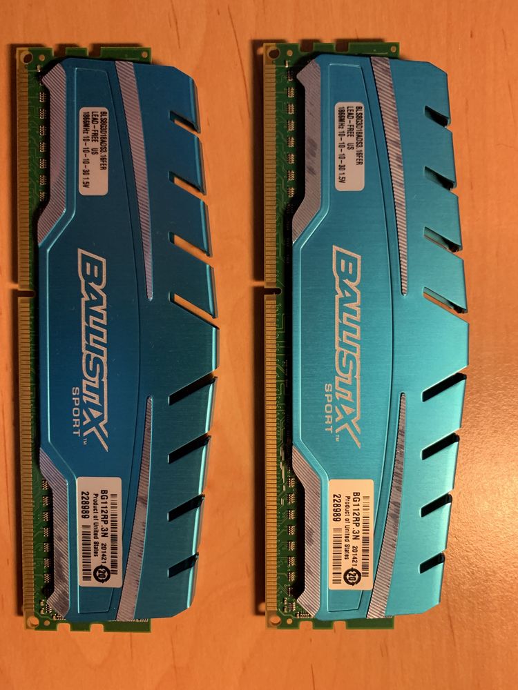 Ram Ballistix Sport 2x8Gb DDR3 1866 MHz