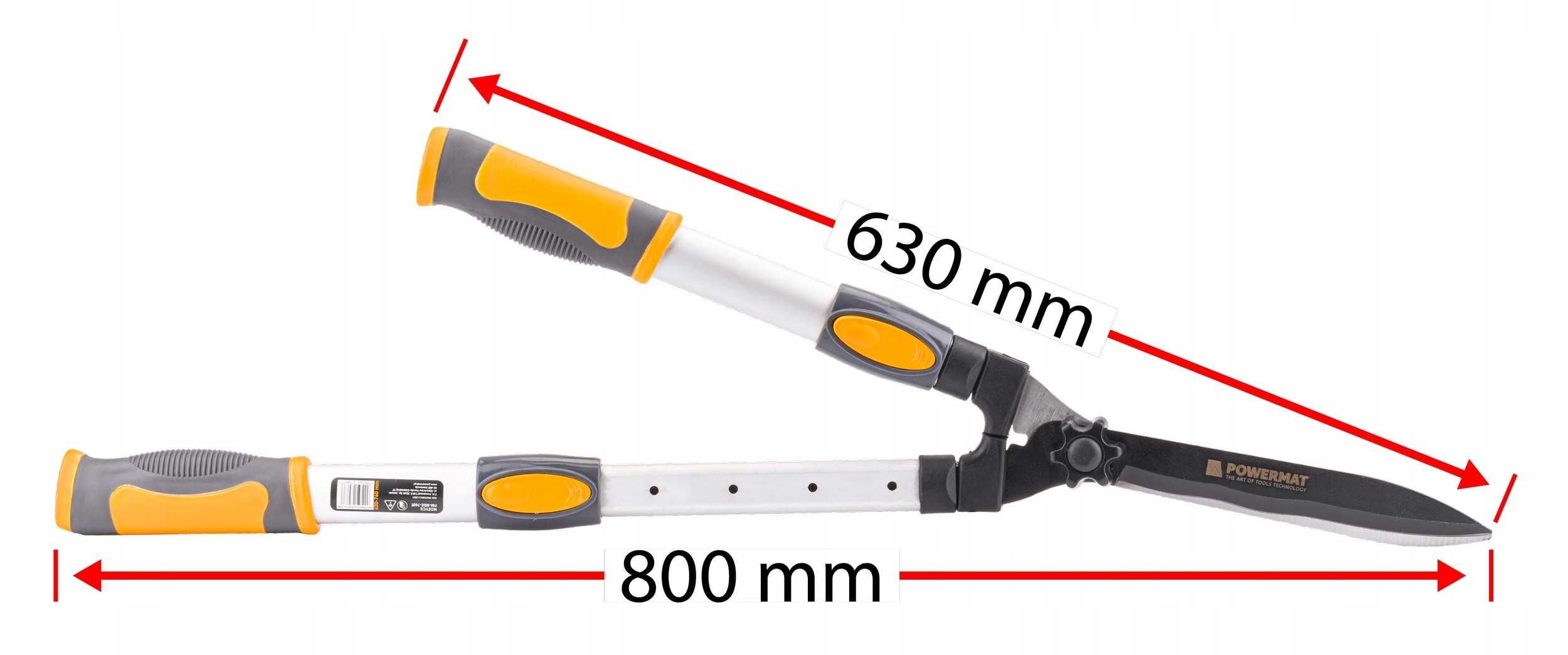 Ręczne Nożyce Ogrodowe Do ŻYWOPŁOTU Krzewów 800mm